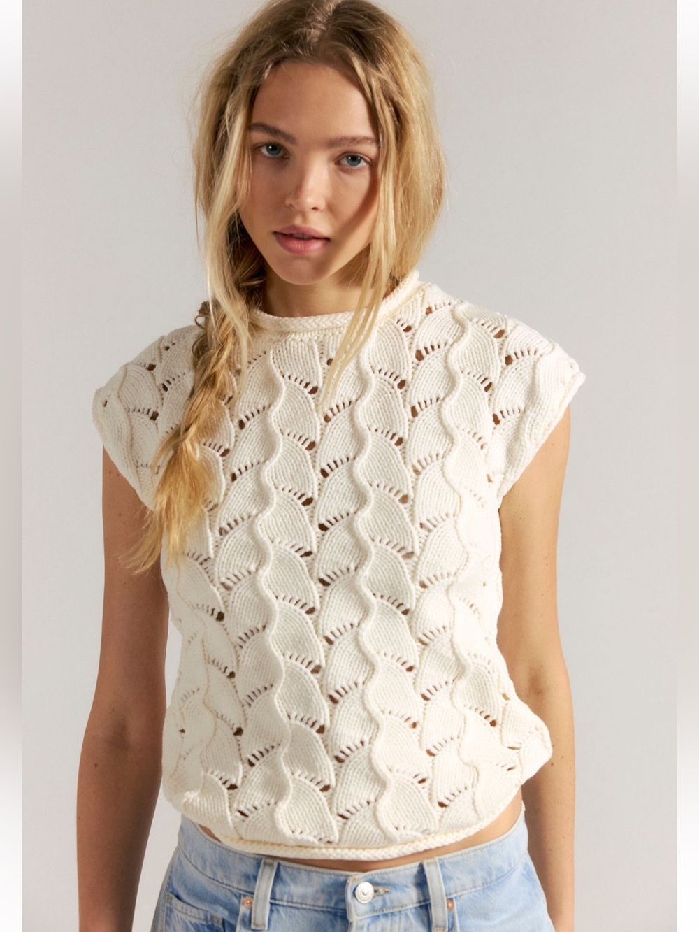 NWT Free People Melvin knit tee